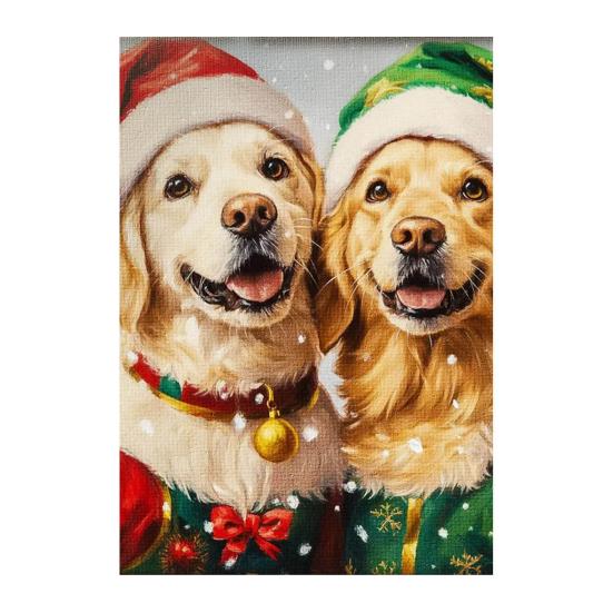 Christmas Dog Advent Calendar 24 Days Acrylic Hanging Ornaments Festive Themed Charms Countdown Decorations