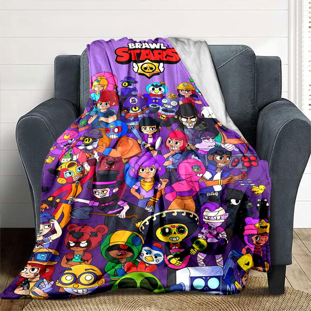 Brawl Stars Blanket Ultra-Soft Perfect for Couch Bed Seaside for All Seasons Stylish Decor Birthday Christmas Gift Blanket