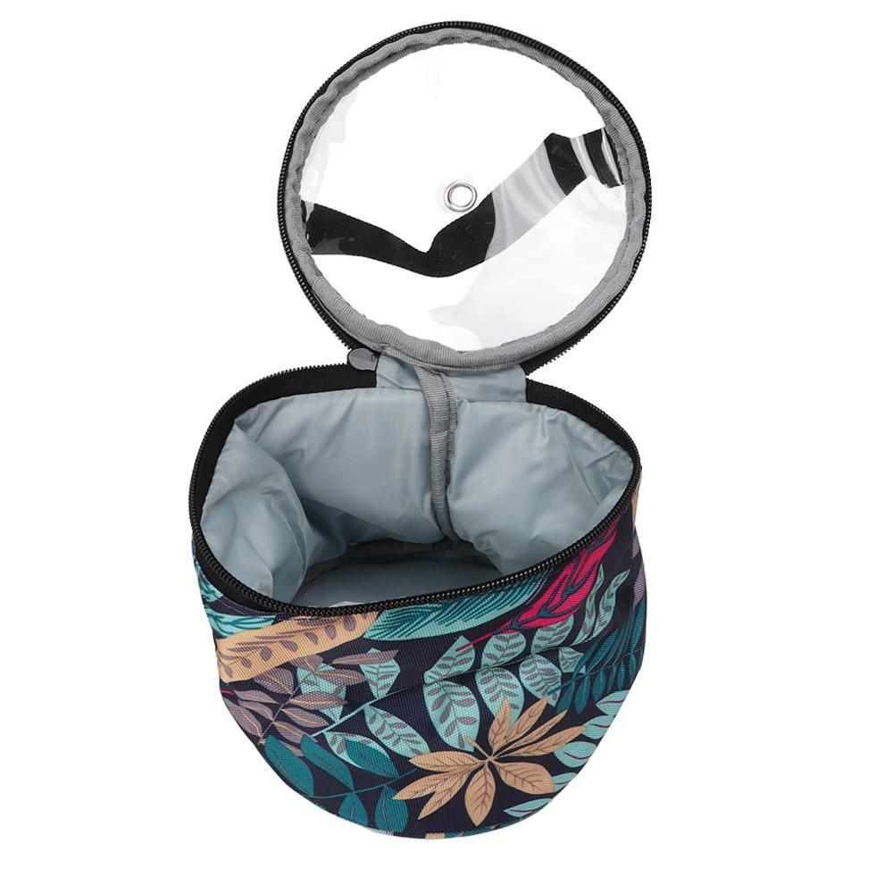 Oxford Fabric Yarn Storage Cylinder Type Knitting Tote Durable Yarn Organizer For Travel