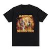 Tricou grafic meme amuzant cu trăgător activ baschetbalist Bărbați Modă Mânecă scurtă Tricouri Bumbac Casual Tricouri supradimensionate Unisex
