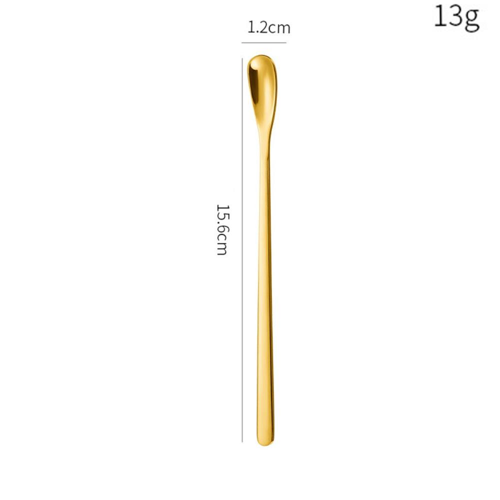 Stainless Steel Dessert Spoon Long Handle Stirring Rod Hot Sale Stirring Spoon  Stirring Coffee