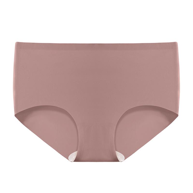 7A Mulberry Silk Women's Mid-Waist Seamless Briefs with Antibacterial Crotch and Butt Lifting Design