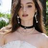 Strak Zwart Lederen Choker Ketting - Dames Punk Gothic O-Ring Kraag, Verstelbare Gesp, Cosplay Sieraden,