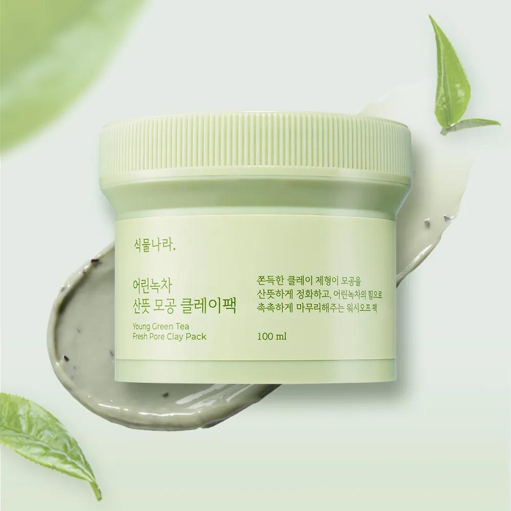 Shingmulnara Young Green Tea Fresh Pore Clay Pack 100ml