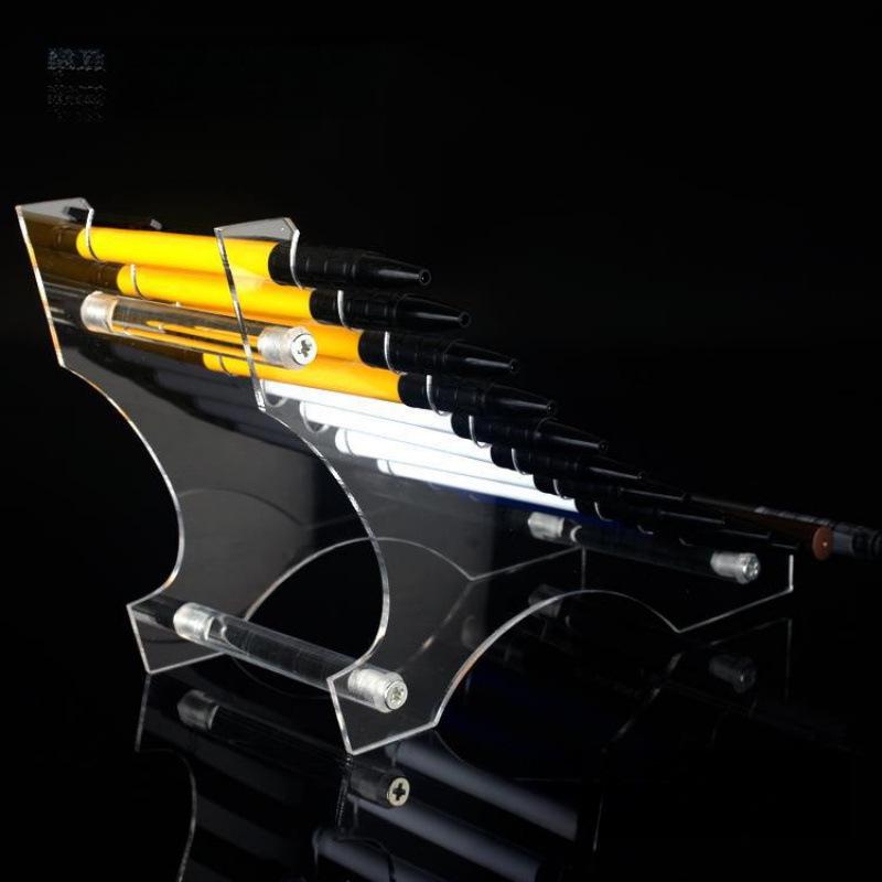 Transparent Acrylic Pen and Pencil Holder Display Rack for Stationery, Eyebrow Pencils, and Children's Hairpins.