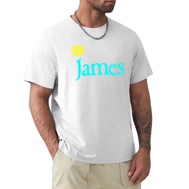 James Band T Shirts Fashion Vintage Versatile Casual Men Women Summer Harajuku Short Sleeve Cotton Graphic Amusing Unisex Tops