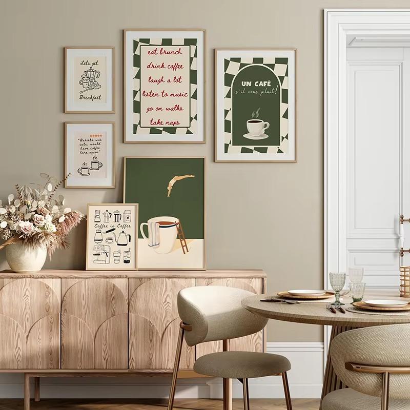 Funny Coffee Diver Art Poster New Wave Kitchen Tea Bar Wall Art Decoration Coffee Shop Wall Decor Home Office Decor Perfect Gift