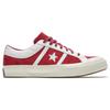 Converse One Star Series Versatile Comfortable Low Top Canvas Sneakers Unisex Sneakers White Red 167135C