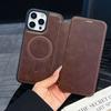 Business Spirit Shield Magnetic Suction Suitable for Apple iPhone16E Mobile Phone Case Flip Leather Case 16Pro Card 16 Protective Case