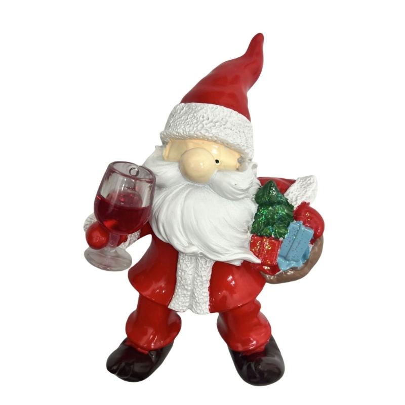 

Christmas Figurine Figure Decors Resin Santa Clauses Statue Christmas Decorative Figurine Table Centerpieces for Holiday