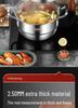 316 Stainless Steel High-Rise Steamer Pot, Extra Thick, Food-Grade, Large Capacity, Versatile 3-4 Layer Soup Pot