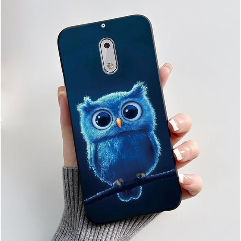 For Nokia 6 New Fashionable Simple Black Phone Case For Nokia 6.1 Plus/Nokia X6 Soft Anti-Scratch Bumper Cute Rabbit Lamp Shell