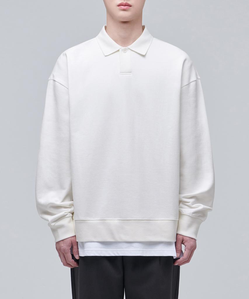 Musinsa Standard Oversized Collared Sweatshirt [Cream]