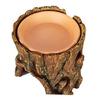 Reptiles Stump Shaped Cave Reptiles Water Dispenser Feeding Dish