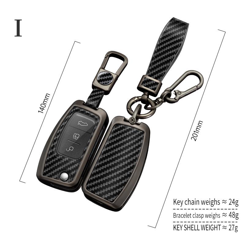 Car Key Case Cover for Ford Focus 2 3 MK3 Mk4 Mondeo Mk5 Mk4 Fiesta Mk8 MK3 MK7 Puma Explorer Ecosport Kuga C MAX Bronco Mustang
