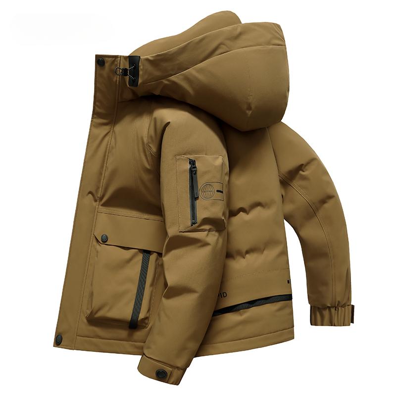 

Мужская рабочая куртка-пуховик осень-зима новая мода универсальная теплая короткая куртка для отдыха 3XL