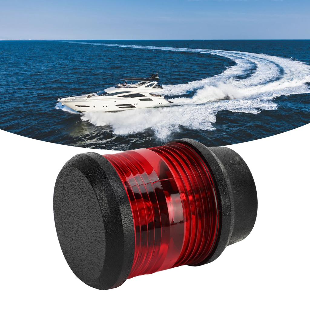 Port Side Navigation Light Red Waterproof 360 Degree LED Marine Boat Anchor Lamp 10‑24V