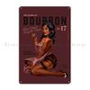 The Babes Of Bourbon Vol  Vodka Vixen Edition Sexy Vintage Pinup Art Illustration Metal Plaque Poster Living Room Club Bar