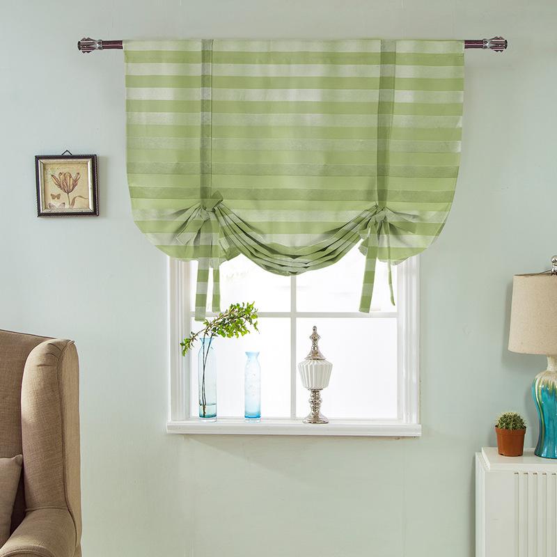 Nordic Finished Curtains Strap Curtains Blackout Roman Curtains Slip Curtains