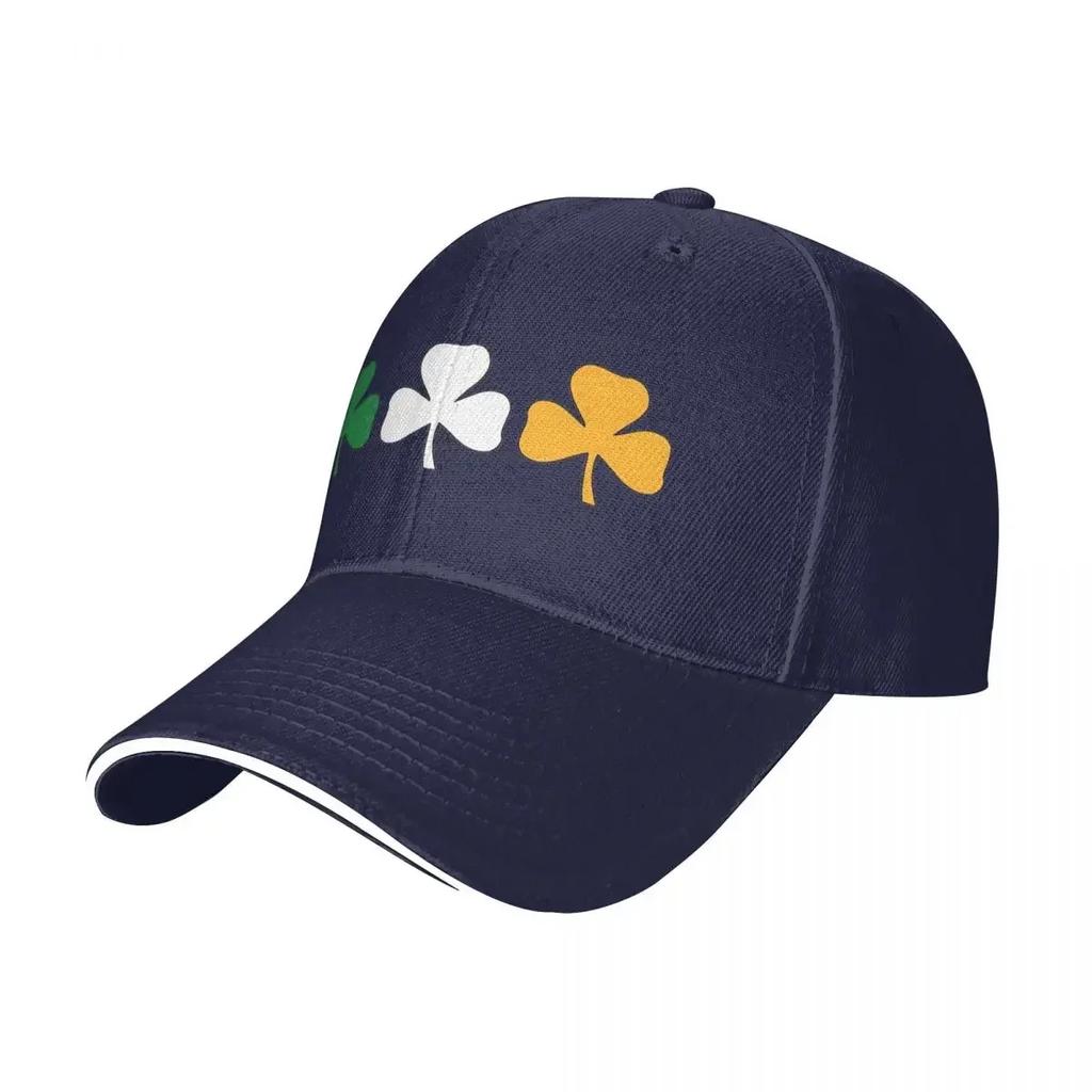 Ireland Shamrock Flag Baseball Cap Fashion St. Patrick's Day Sandwich Cap Unisex Adjustable Hats Cap Outdoor