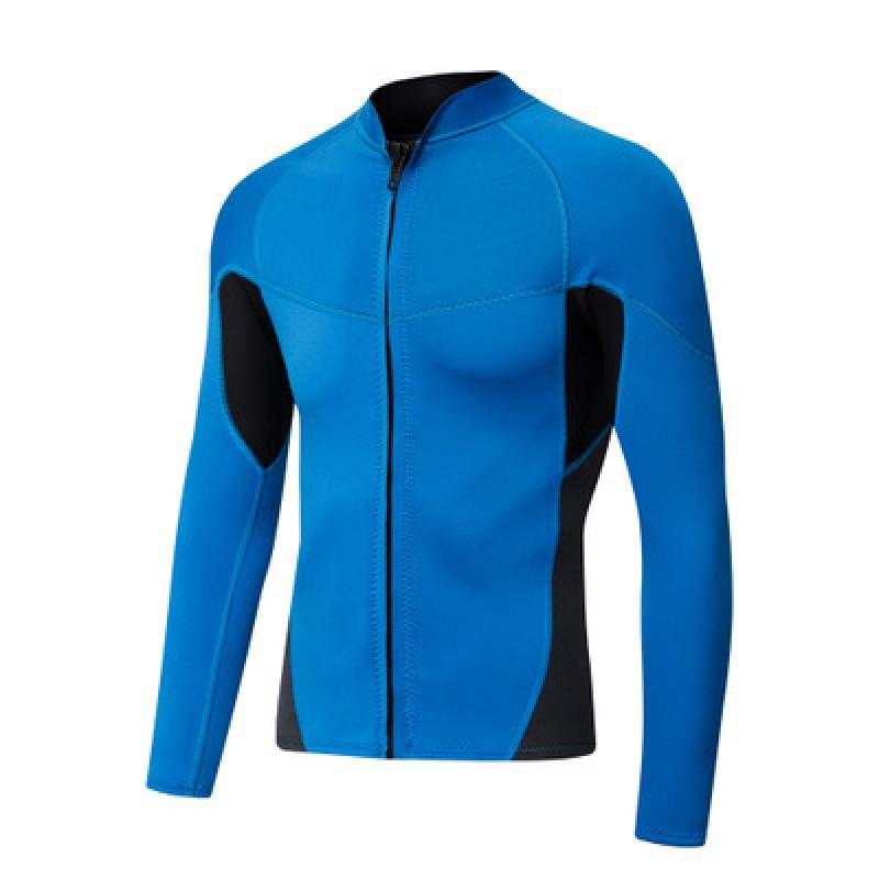 Rash Guard Manches Longues en Néoprène 2mm Homme Plongée Snorkeling Surf Natation Protection UV Top Combinaison Thermique