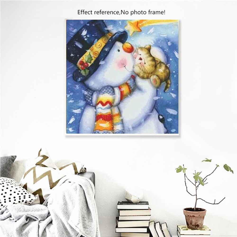 Snow Man Diamond Painting Santa Claus Home Full Square Decoration Embroidery