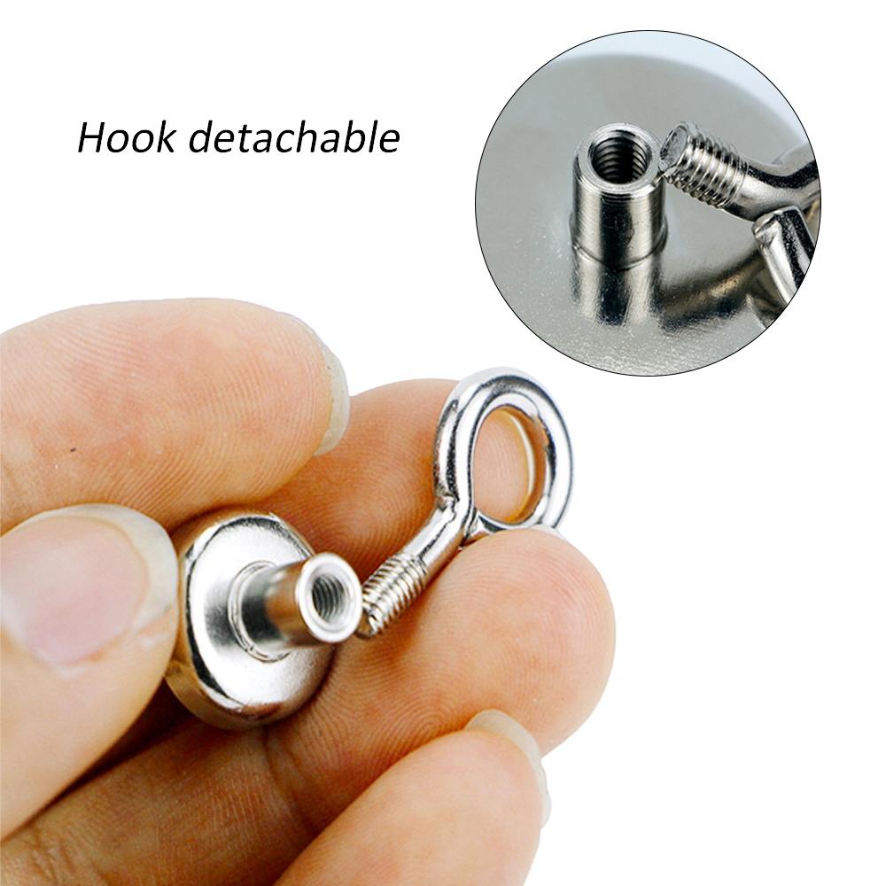 Pot Garage Deep Sea with Eyebolt Ring Pulling Fishing Magnets Kitchen Tools Salvage Magnets Hooks