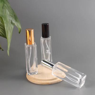 Botella de perfume recargable de 15 ml, portátil, de vidrio, con pulverizador, para viaje, vacía, para cosméticos, líquidos, mini atomizador.