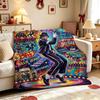 Pop Tribute Pattern Blanket Allseason Fleece Blanket For Bedroom Sofa Bed Home Party Decor New Year Gift