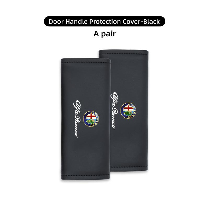 Car Roof Door Handle Anti-slip Cover Protector Case Emblem Accessories For Alfa Romeo Giulia 147 Mito 156 159 166 GT Stelvio