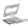 Rotating Folding Laptop Dock with HDMI, Gigabit Ethernet, USB 3.0 Ports, and Tablet Stand Expansion