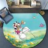 Diddl,Round Area Rug,Carpet Rug for Living Room Bedroom Sofa Playroom Decor,Non-slip Floor Mat