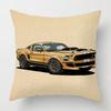 Moderne Schlichte Auto Illustration Kissenbezug Schlafzimmer Café Dekoration Anwendbarer Auto Kissenbezug 40X40Cm 45X45Cm