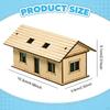 1/64 1/60 Miniature House Made of , Unpainted, Unique Ornament Accessory, DIY Building, Ready for