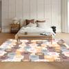 Non-Slip Carpet Pastel Paw Print Area Rug Non-Slip Washable Carpets for Living Room Decoration Home Washroom Floor Mat Gift Rugs