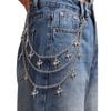 Star Shaped Multilayer Metallic Waist Chain With Lobster Clasp For Adult Women Party Wear
