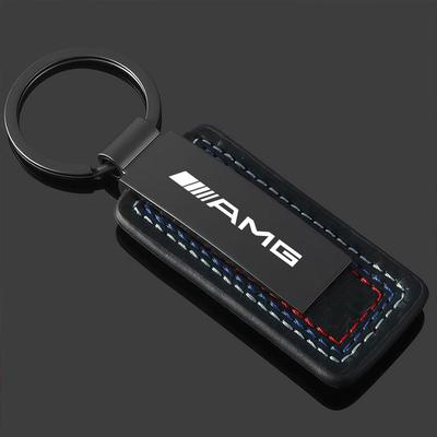 WOOY7 Luxury Metal Car Emblem Keyring Keychain For Mercedes Benz AMG GLC W203 W206 W220 W205 W211 W212 W201 W210 W108 W168 W176 W124