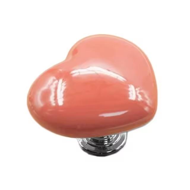 Toilet Press Button Heart Shaped Press Tank Push Switch Toilet Bathing Room Decor Water Press Flush Button