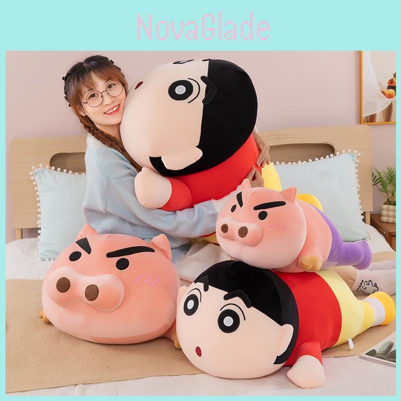 Soft And Snuggly Crayon Shin-chan Plush Cushion With Lovable Pig Character Perfect For Kids