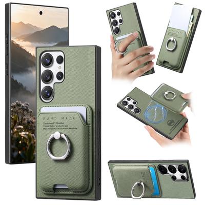 Luxury Leather Card Slot Holder Phone Case For Samsung Galaxy S26+ S25 S24 S23 S22 FE A56 A36 A16 A17 A07 Magnetic Wallet Cover