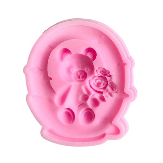 

Cartoon Moon Bear Silicone Mold Food Grade Easy Release DIY Candy Chocolate Fondant Polymer Clay Gum Paste Mold Kitchen Gadget A
