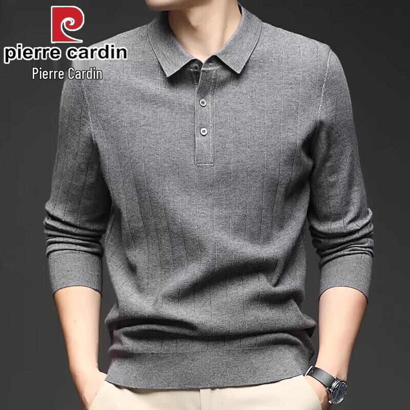 Pierre Cardin Men s Lapel Knit Sweater 3XL
