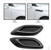 Carbon Fiber Car Fender & Hood Vent Decals - Set of 6