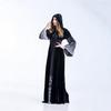 Halloween Grim Reaper Long Dress Costume for Women - Skeleton Vampire Role-Play