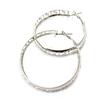 Les Trésors De Lily [L9684] - Silver 'Choréographie' Hoop Earrings Ø 40 Mm 7 Mm