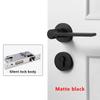 Bedroom Split Door Lock Room Wooden Door Mute Golden Door Handle Indoor Household European Bathroom Universal Door Lock
