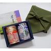 Kiyosui Summer Gift Uji Tea Set Gyokuro Sencha (60g2 bottles) Furoshiki Wrapping Premium Kyoto Leaves Present Homecoming Souvenir Thank You Can