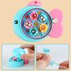 Portable Board Game Mini Fishing Toy Clock Work Power Realistic Fish Rod Interactive Toy For Kids Toddler Children Gift