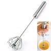 Kitchen Stainless Steel Kitchen Semi-Automatic Egg Beater Whisk Milk Cream Mixer