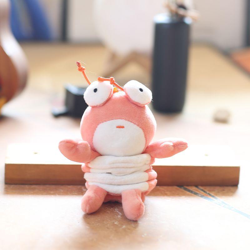 Cute Cute Lobster Small Pendant Plush Toy Doll Kitten Puppy Bag Hanging Keychain Rag Doll
